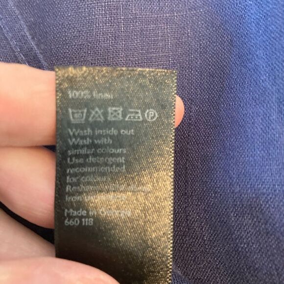 John Lewis & Partners UK V neck linen maxi dress with pockets! - Picture 9 of 12